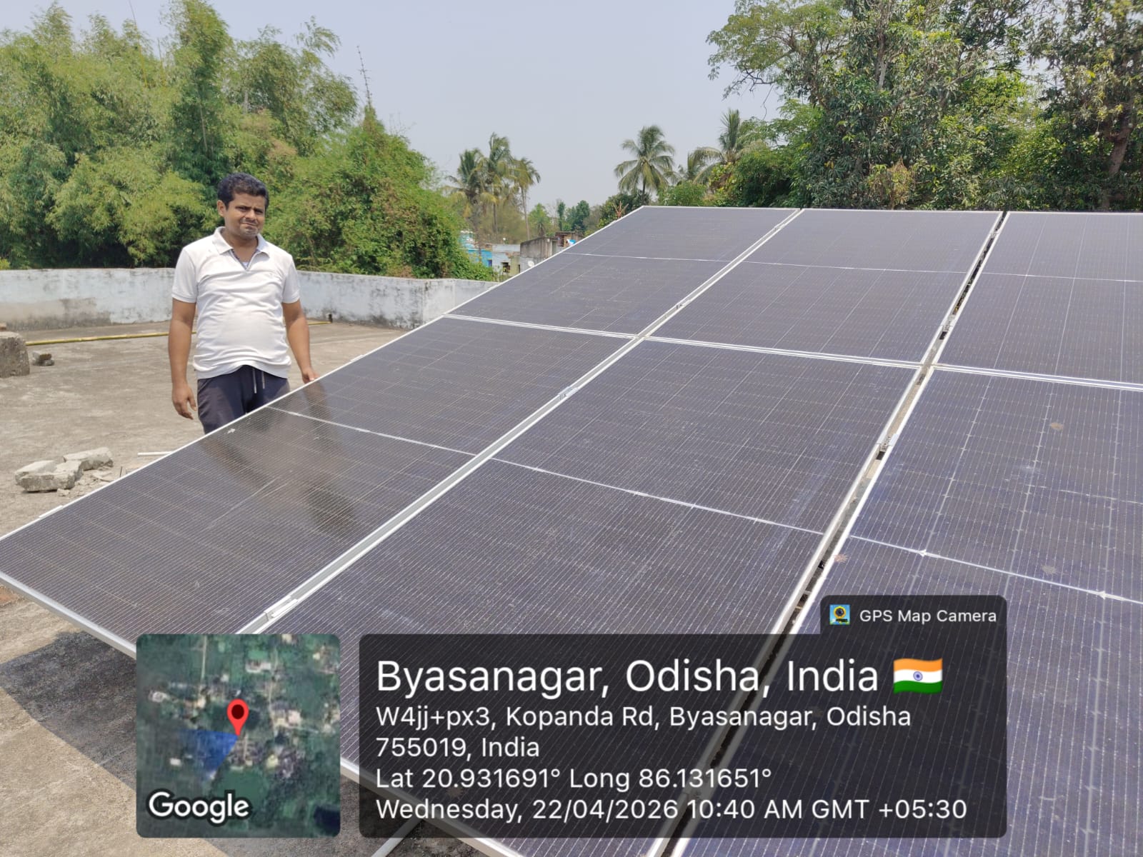 Rooftop solar panel installation by ANANTA URJJA SOLUTION in Byasanagar, Odisha